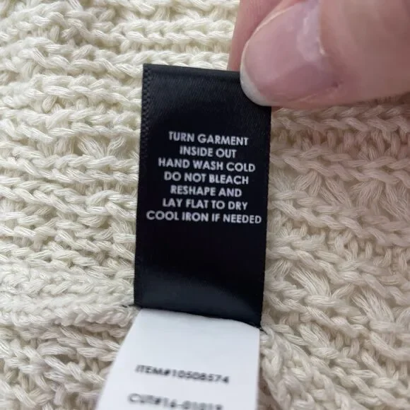 Torrid Sz 1X Cardigan Sweater Open Front Open Knit Fringe Oversized Boho Beige - Picture 9 of 10